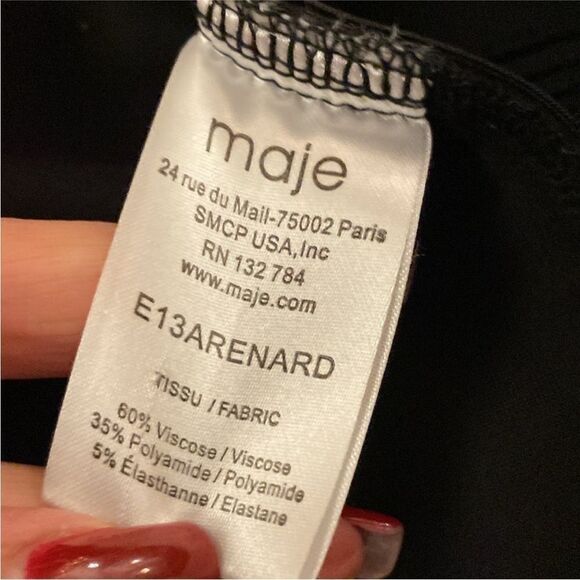 Maje Elegant Black Sleeveless Dress, S - Picture 8 of 8